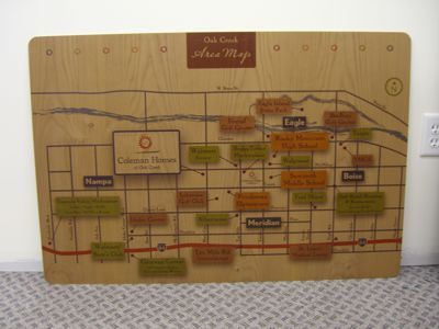 Map Printed on Wood