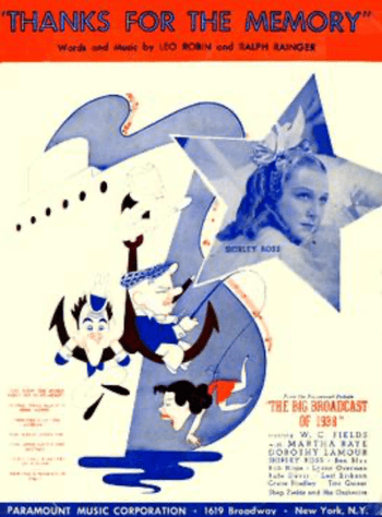 image of the poster for the movie "Thanks for the Memory"
