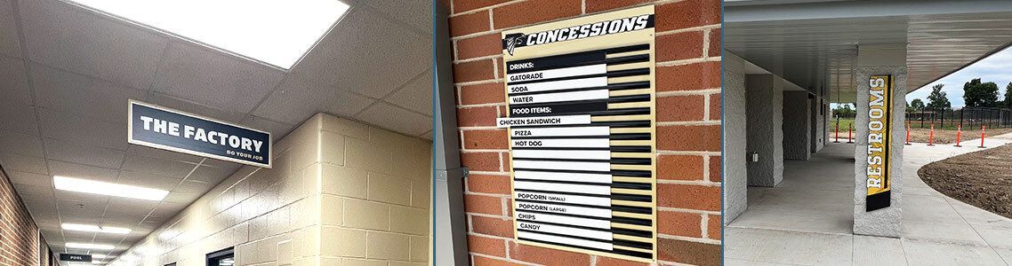 Descon's Sports Navigation and Location Signs help you direct visitors and spectators to key areas of your athletic facility.