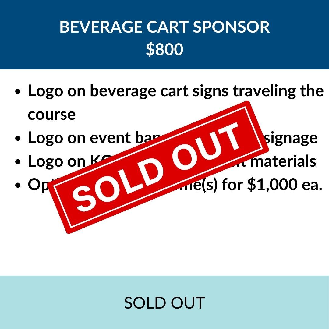 $800 Beverage Cart Sponsor (SOLD OUT)