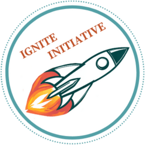 Ignite Initiative Logo with rocket ship.