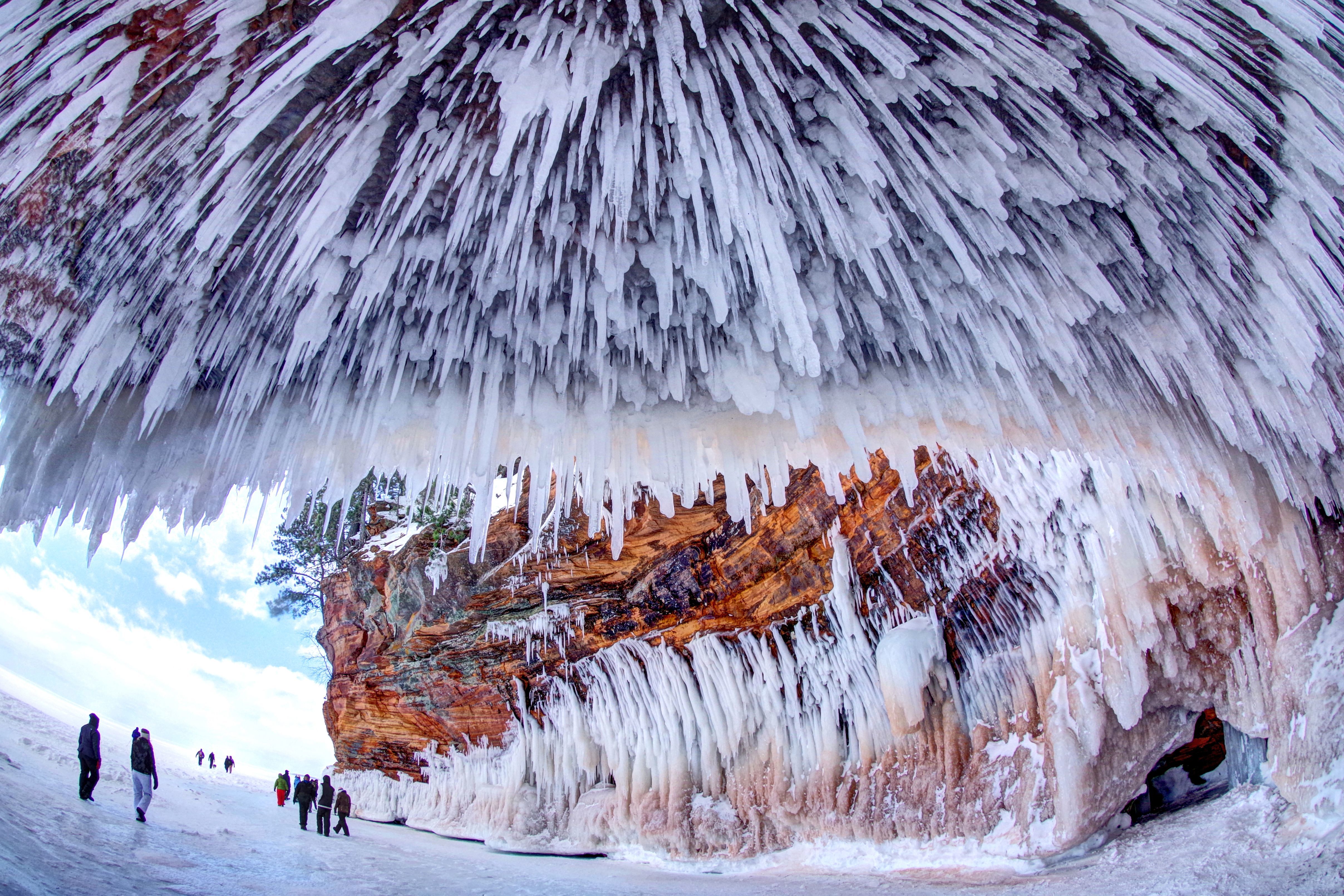 1st Place "Shark Jaw Ice Cave" by Steve Bensing