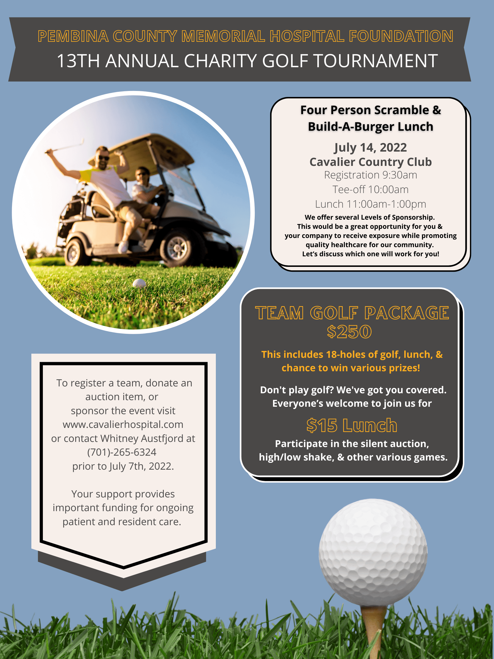 13th Annual Golf Outing : Event Calendar : News & Events : Pembina County  Memorial Hospital