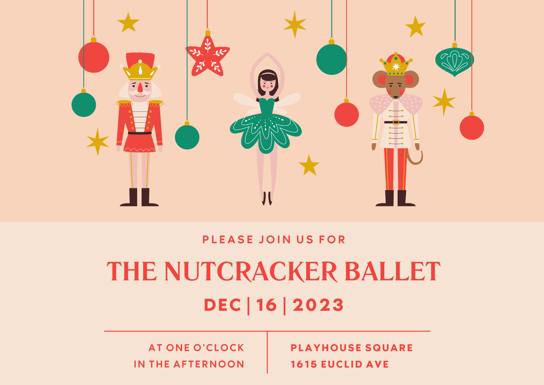 Join us for a Family Social Event | The Nutcracker Ballet at Playhouse Square