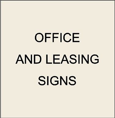 1. - KA20500 - Office and Leasing Signs