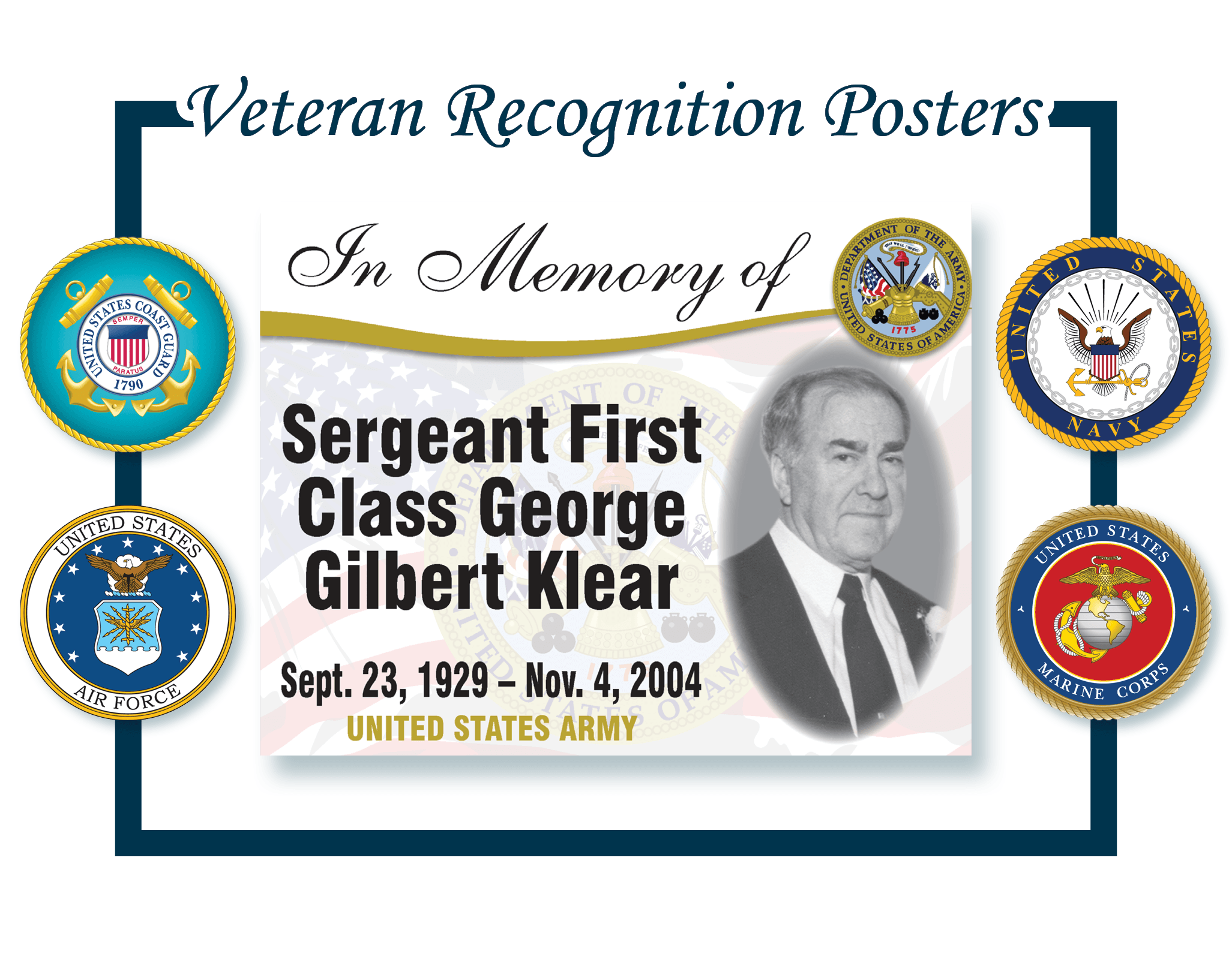 Veteran Recognition Posters