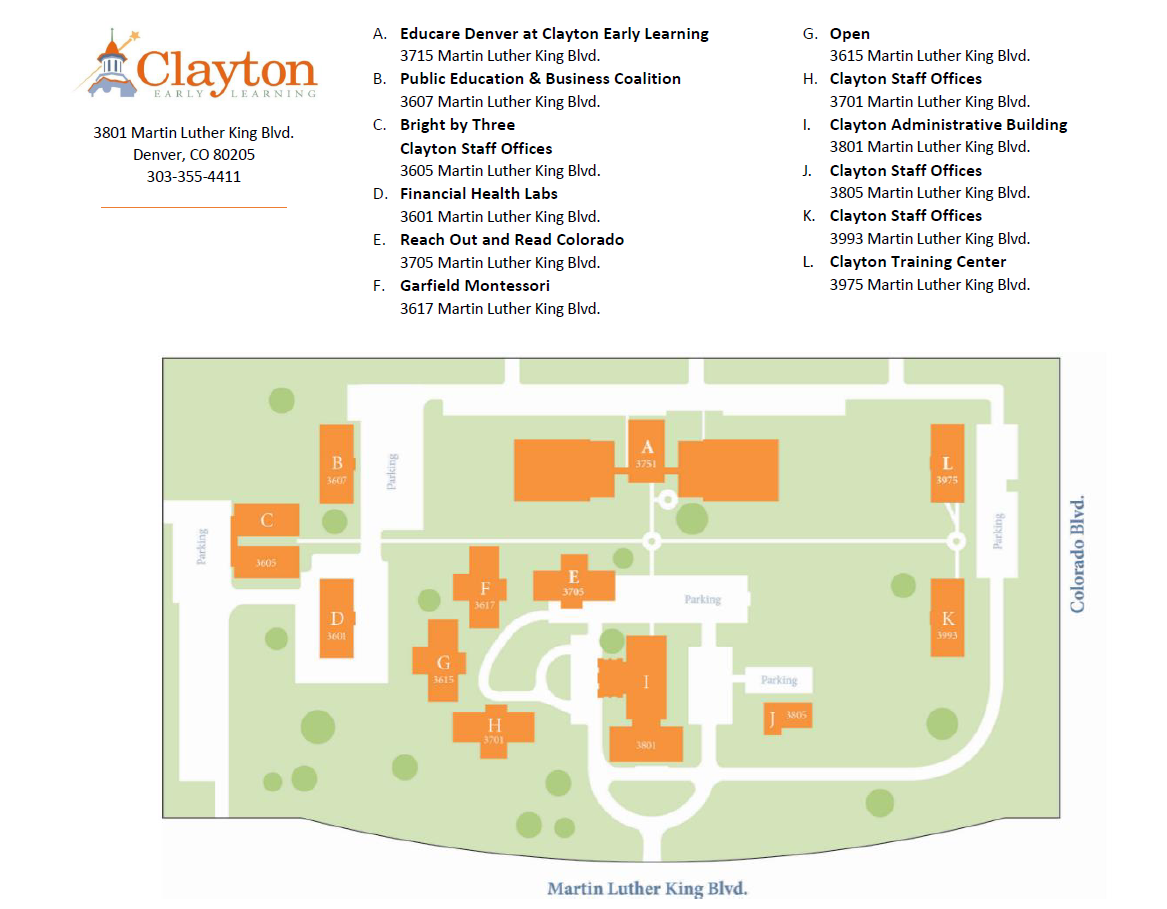 Schedule Hours Campus Map School Resources Our School Programs Clayton Early Learning