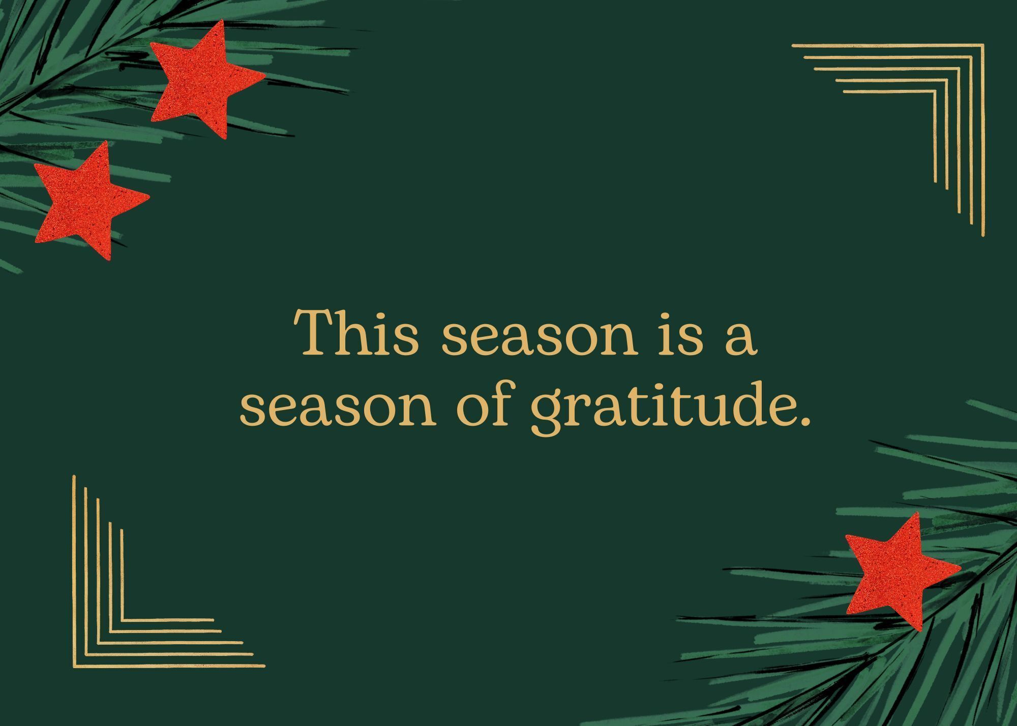This Season is a Season of Gratitude - We Share Why!