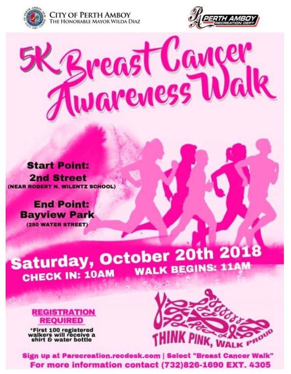 Breast Cancer Walk : Event Calendar : News & Events : Perth Amboy ...