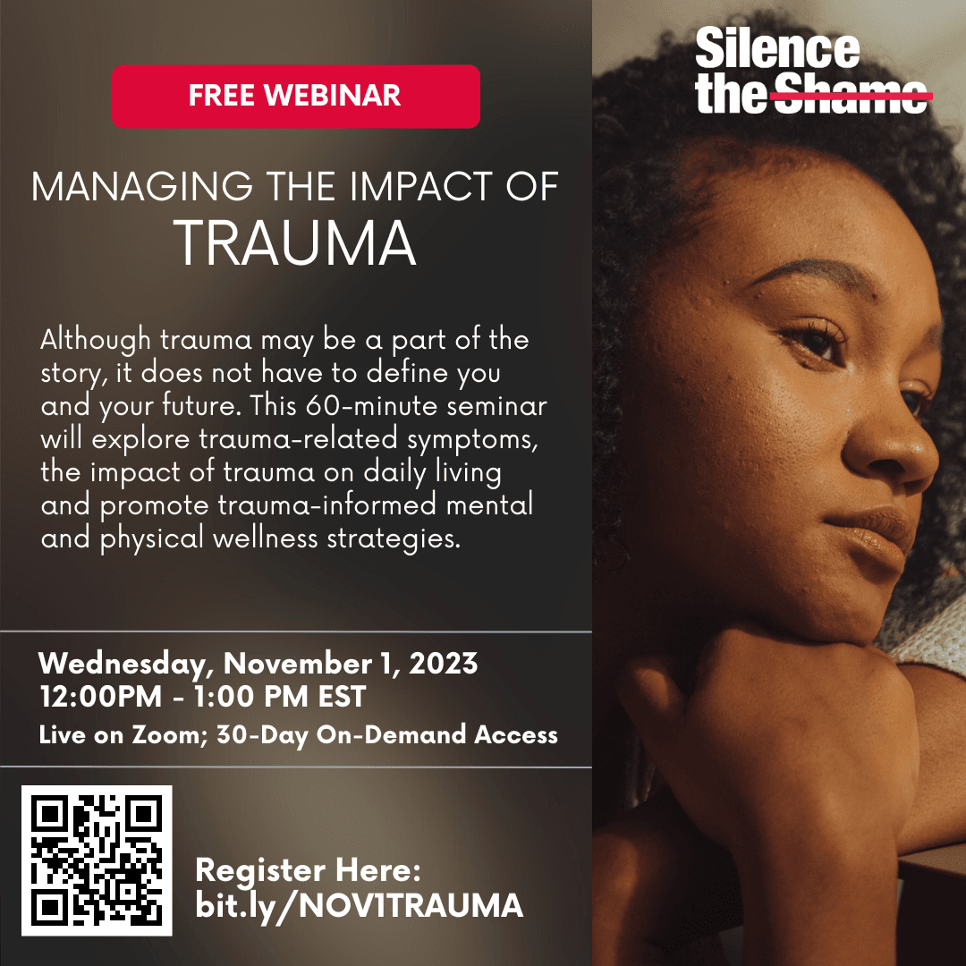 November 1st @ 12PM EST: Managing the Impact of Trauma