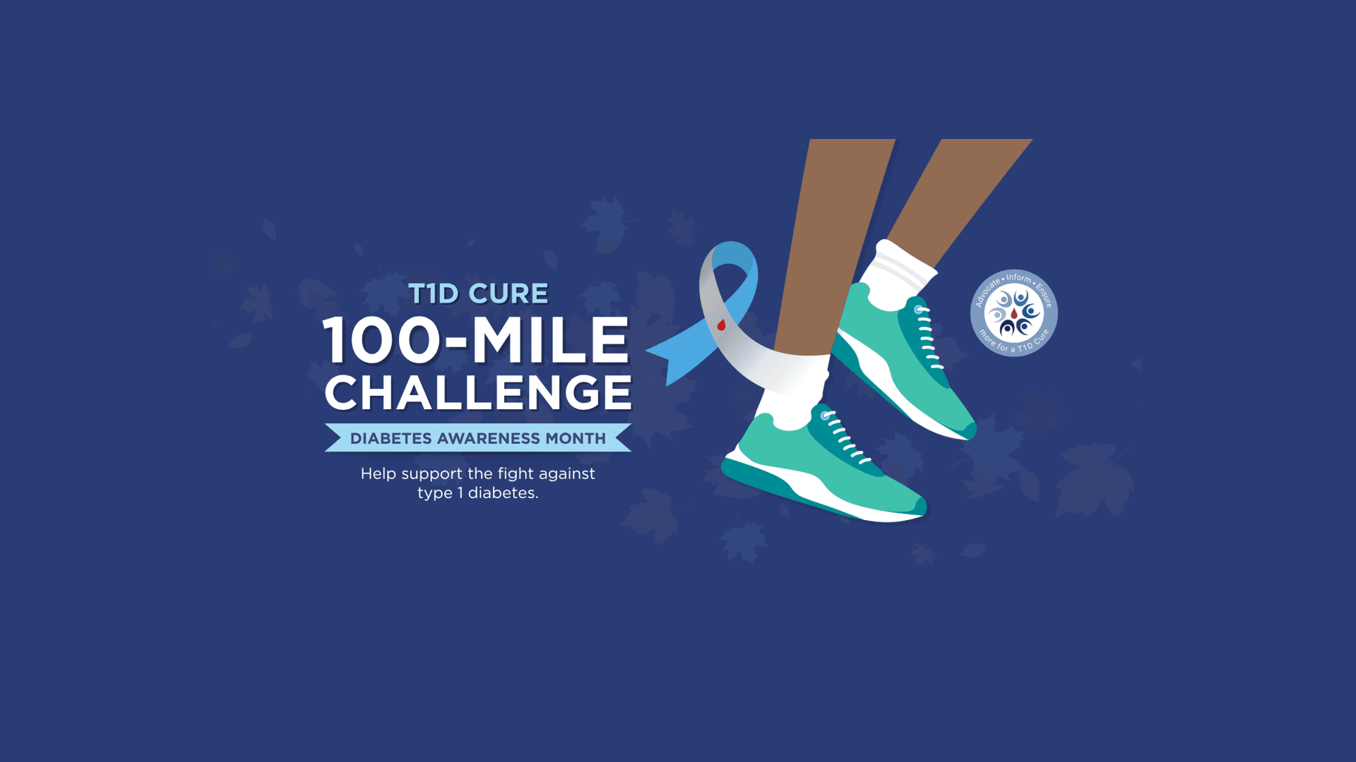 november t1d cure 100 mile challenge event brand image