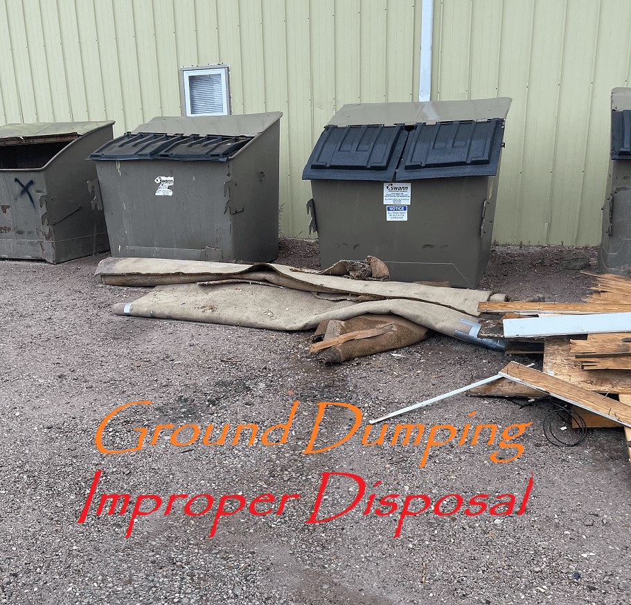 Grounding Dumping = Improper