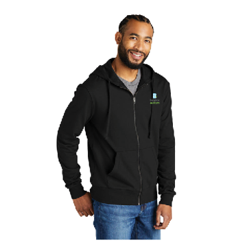 UNISEX FRENCH TERRY ORGANIC COTTON FULL-ZIP HOODIE