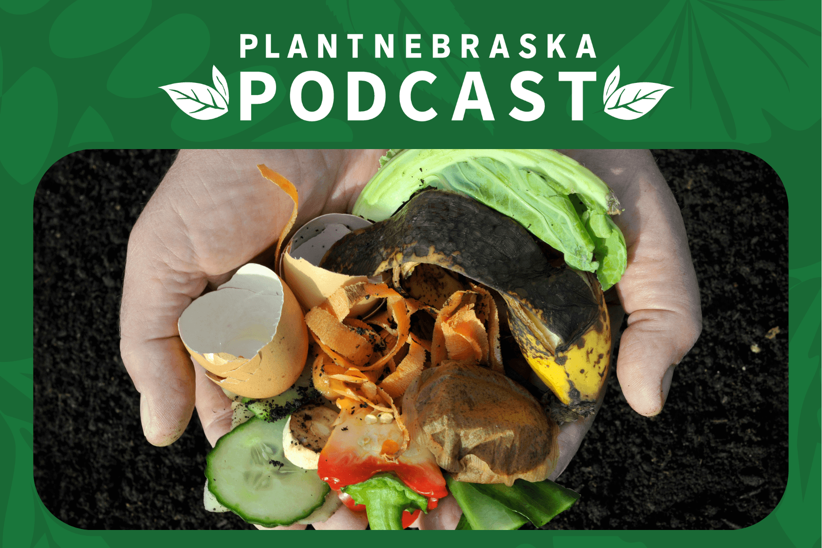 a handful of vegetable waste ready for the compost bin