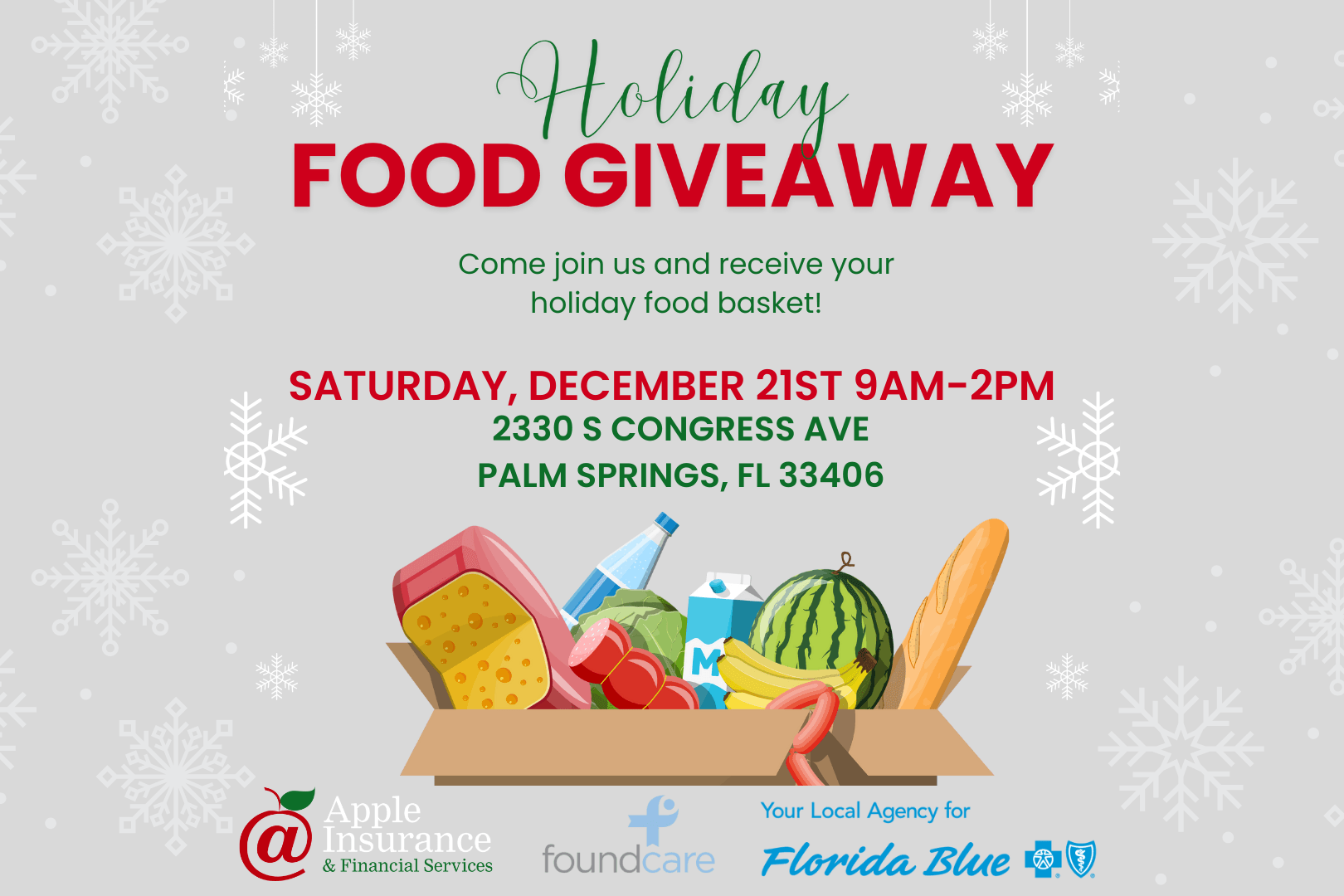 Celebrate the Holidays with FoundCare: Free Food and Health Coverage Assistance!