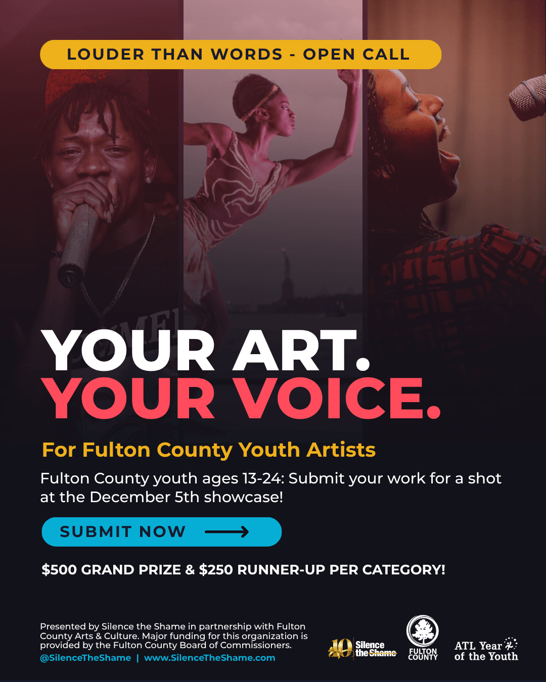 Your art. Your voice. Your stage.