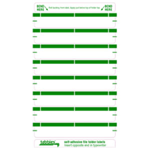 59436 - Green Color Bar Name Labels