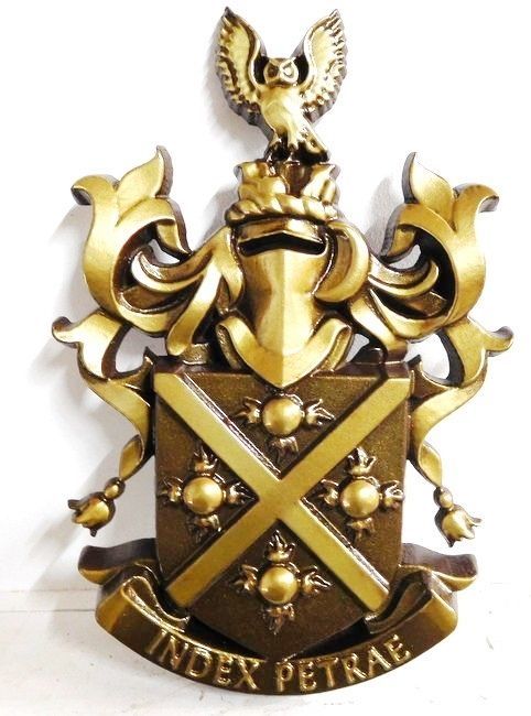 MB2330 - Coat-of-Arms / Crest, 3-D Hand-rubbed