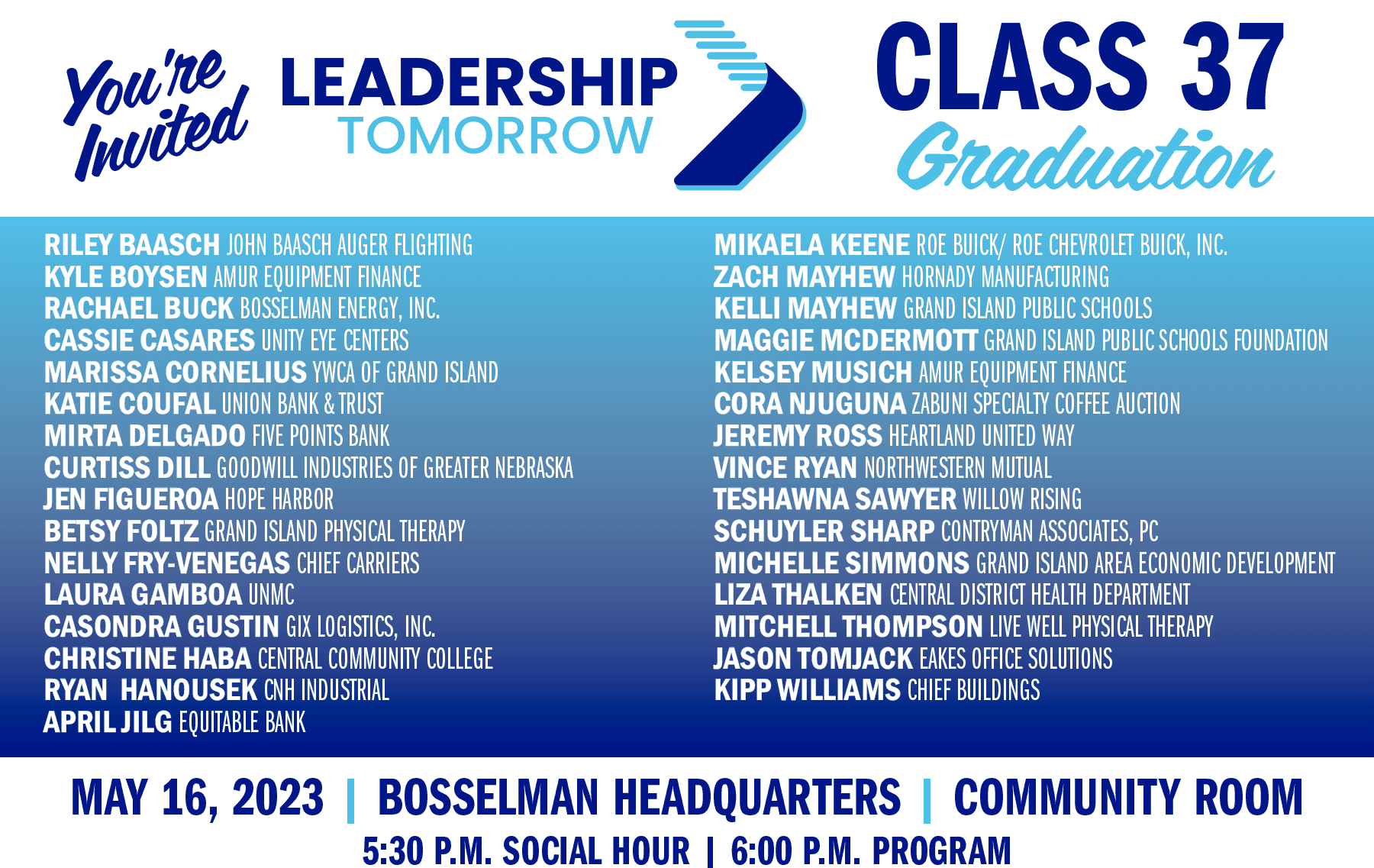 LT Class 37 Graduation Event Calendar News Events Leadership LT Class 37 Graduation Event Calendar News Events Leadership