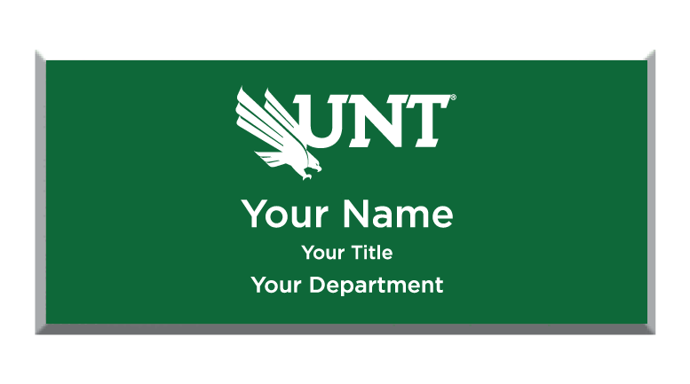 UNT Name Badges : Product Catalog : University of North Texas