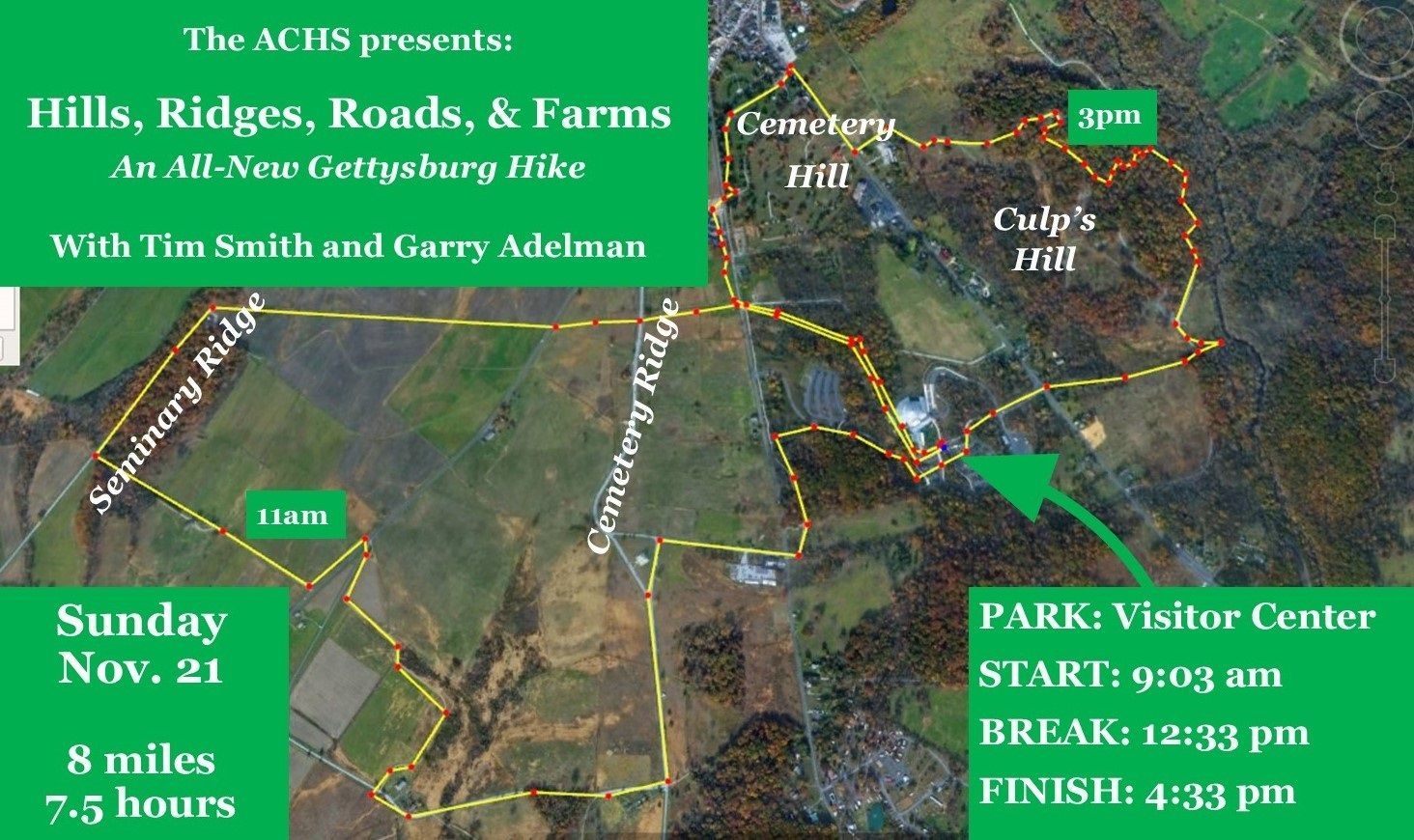 Gettysburg Hike, ACHS