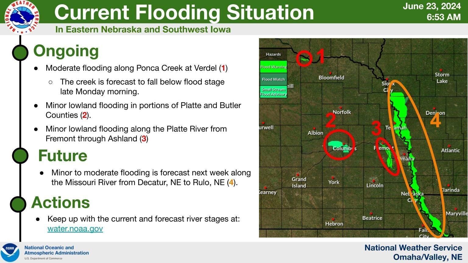 Current Flooding from NWS