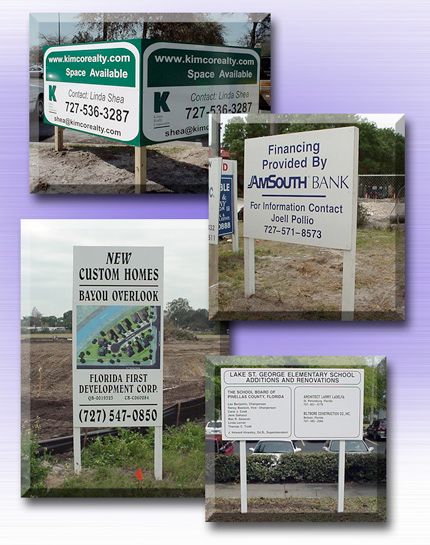 Real Estate and Site Signs