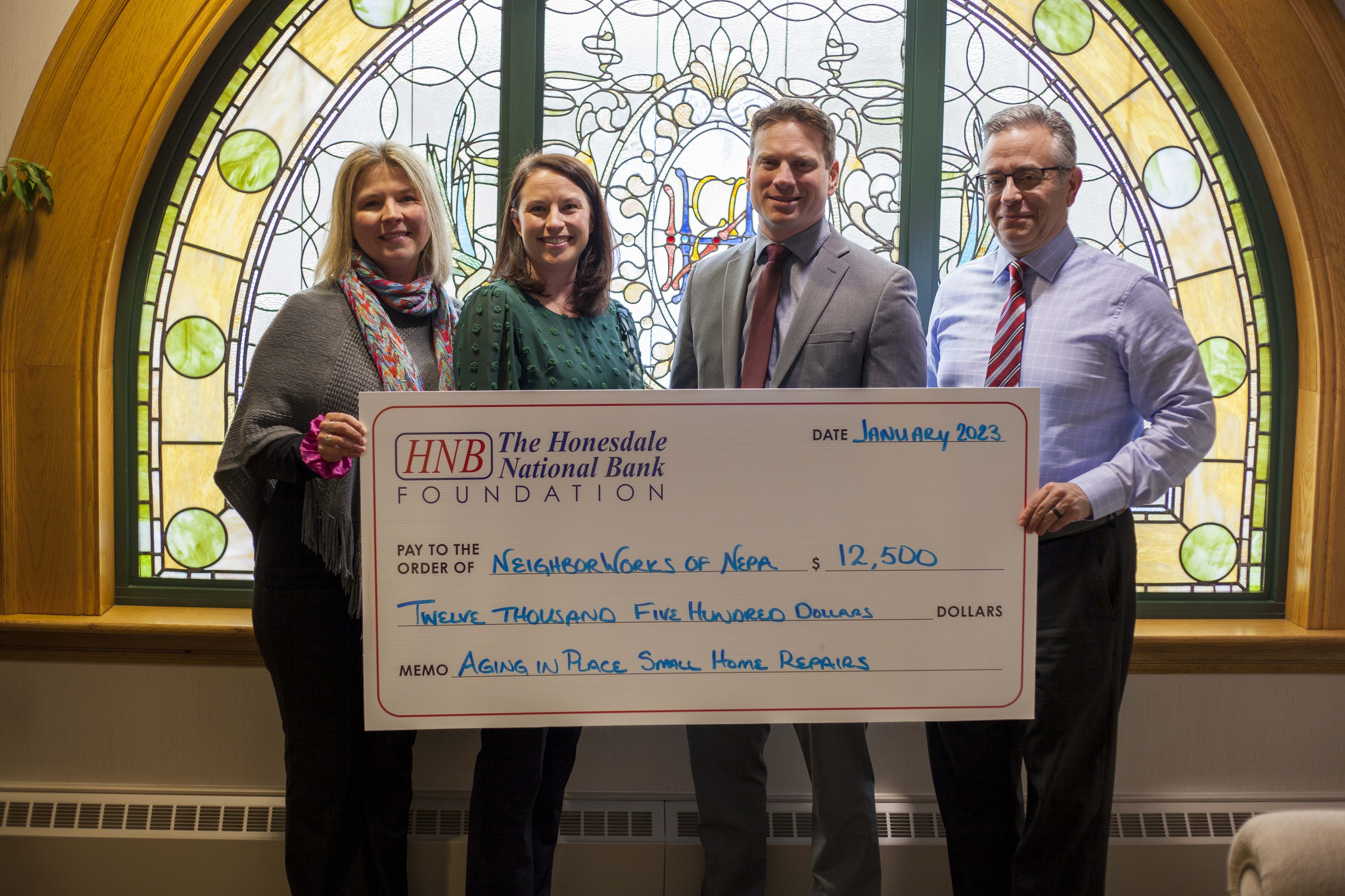 Honesdale National Bank Foundation makes contribution to NeighborWorks Aging in Place program