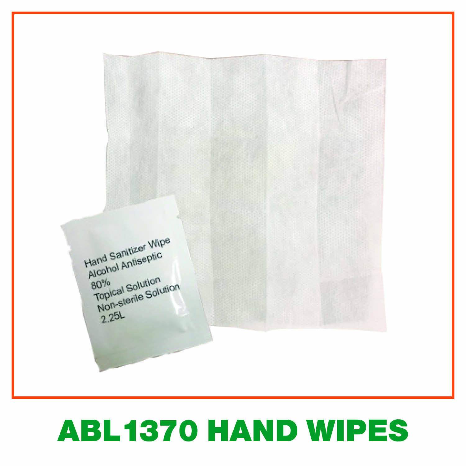 Hand Wipes 80% alcohol