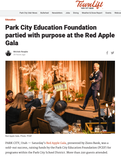 Park City Education Foundation Partied with Purpose at the Red Apple Gala