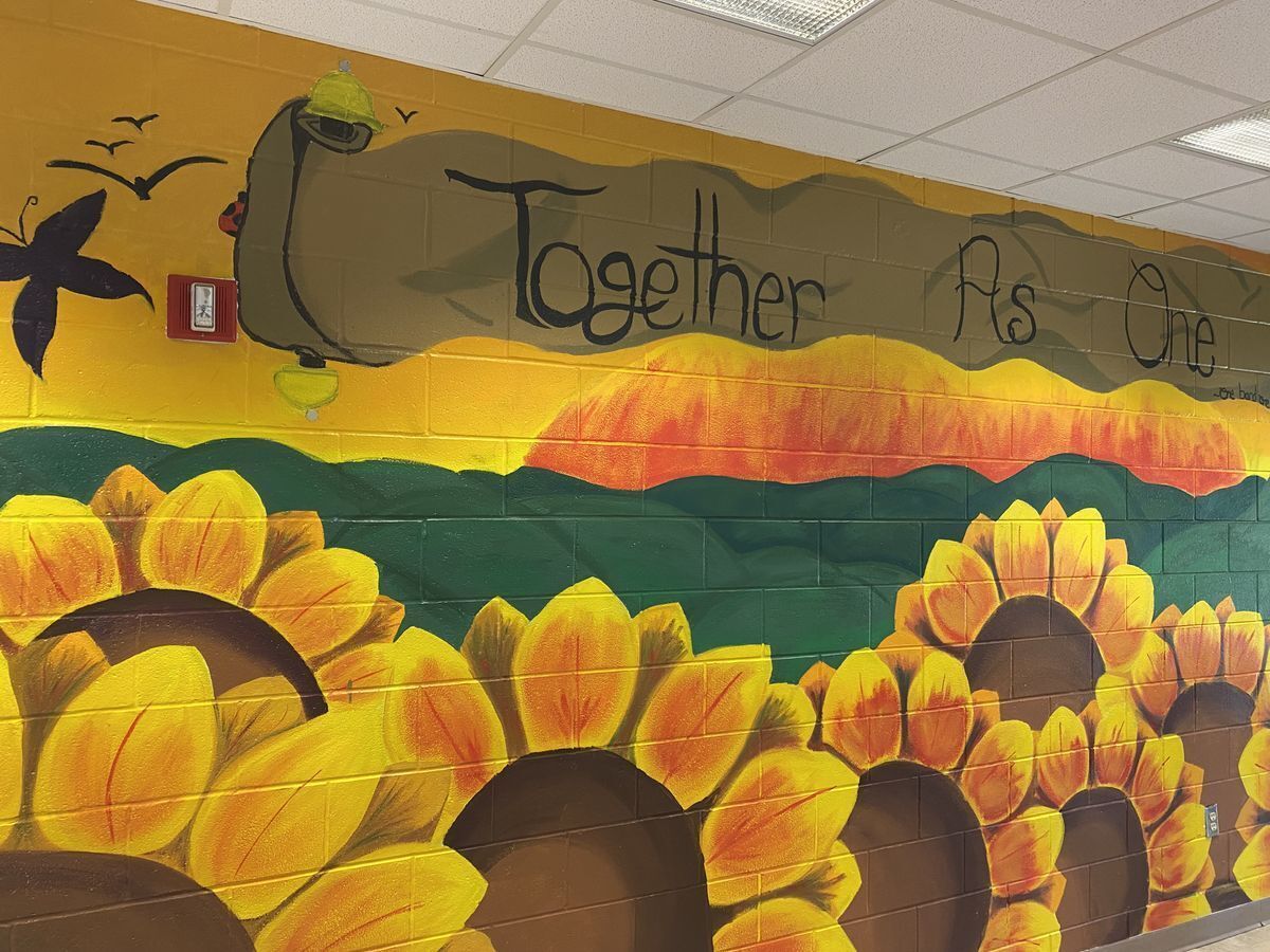 New mural in BGHNC cafeteria linked to teen mothers program