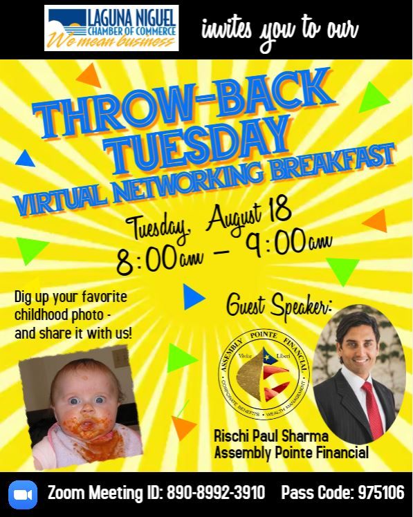 "Throw-Back Tuesday" Virtual Networking Breakfast