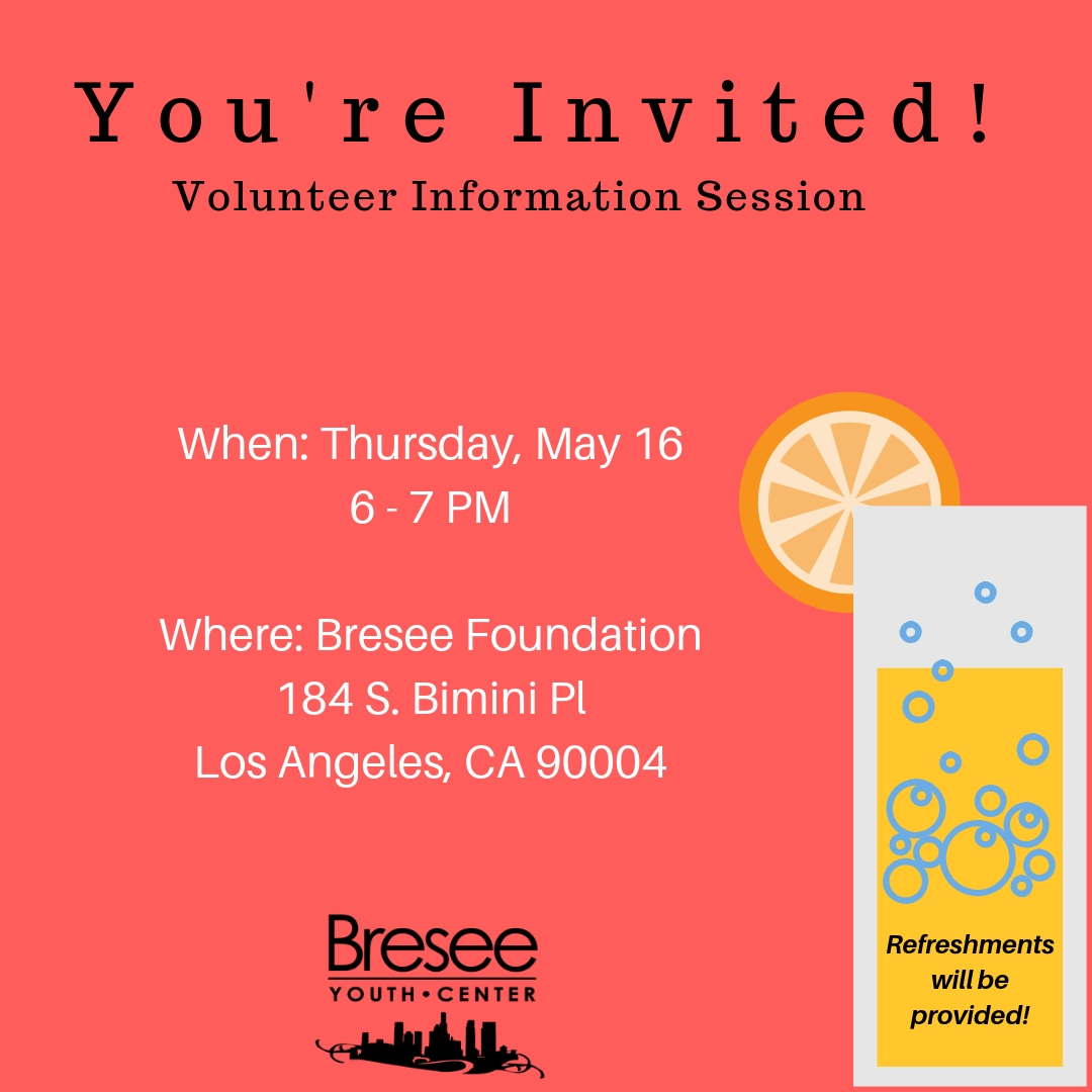 Volunteer Info Session & Mixer