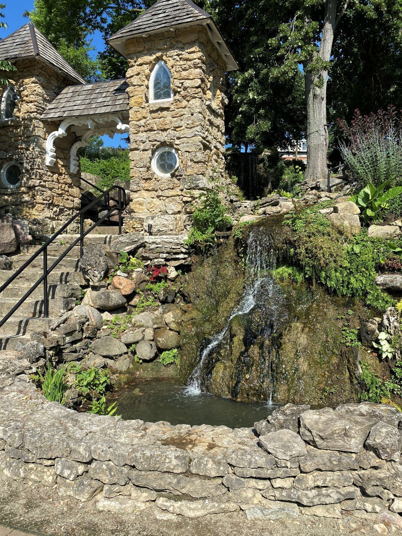 15. Col. Edwin F. Brown Memorial Waterfall & Grotto Gardens