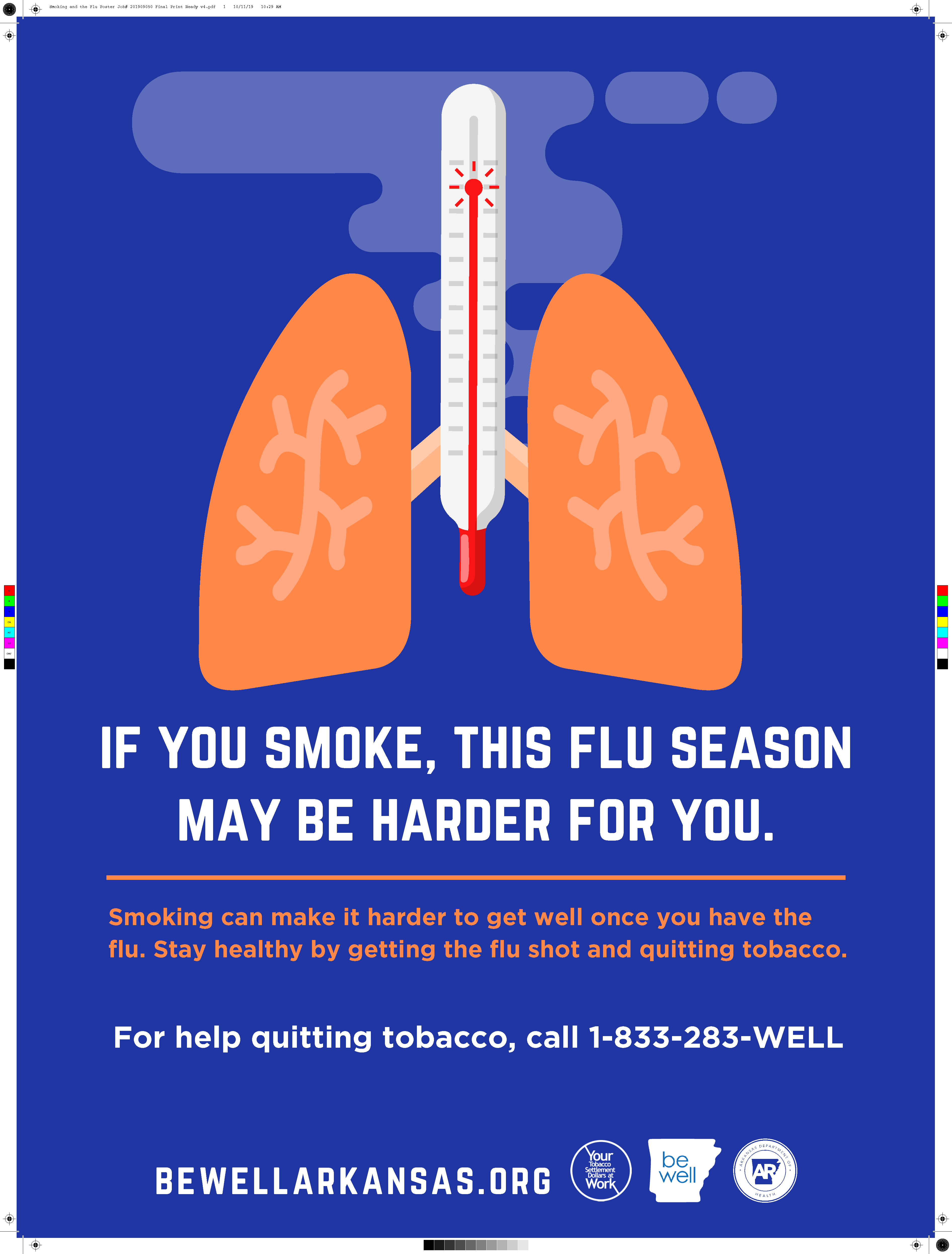 Be Well Flu and Tobacco Poster