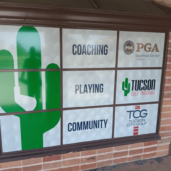 Tucson Golf window decals