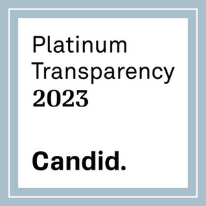 We earned a 2023 Platinum Seal of Transparency from Candid/Guidestar