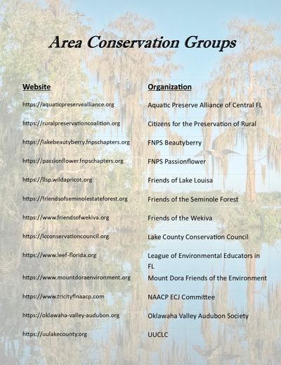 Area Conservation Groups