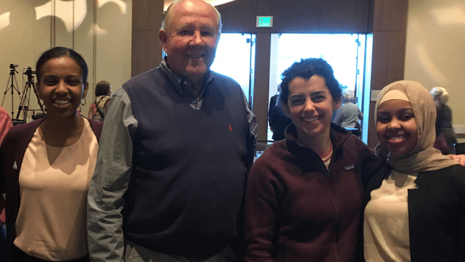 Photo Above:  From the May 2-3, 2019 PENWorks Annual Conference.  Left to right:  Karin Johnson, Ruth Gebremedhin, Lowell Kruse, Sarah Perez-Sanz, and Ebyan Abdisalam