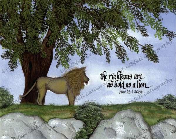 LION (Proverbs, Faithwalk, Service/Ministry)