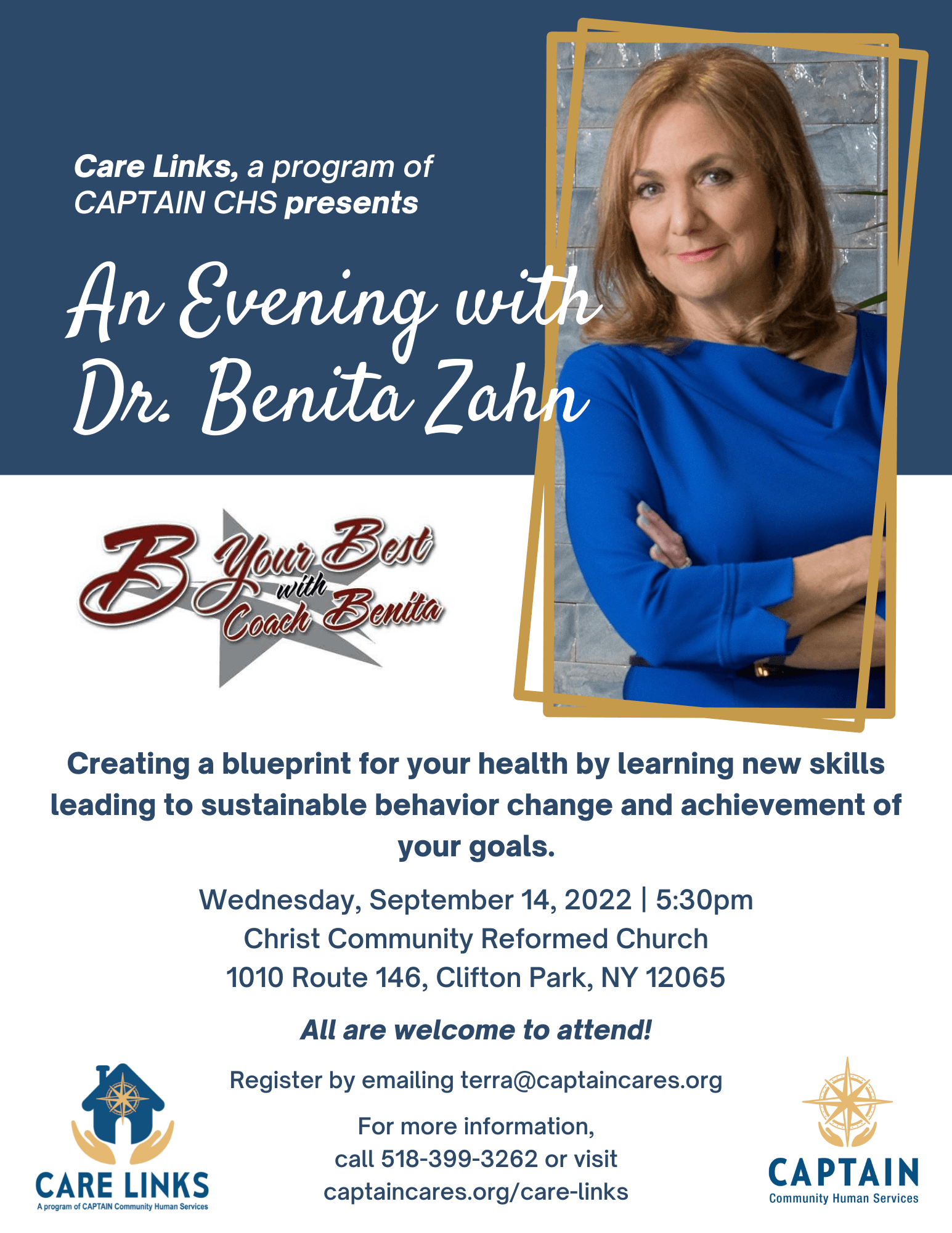 Care Links Presents B Your Best with Dr. Benita Zahn!