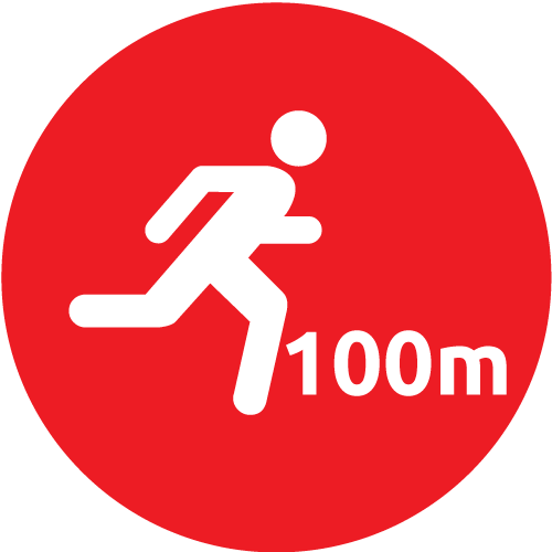 100 Meter Walk or Run