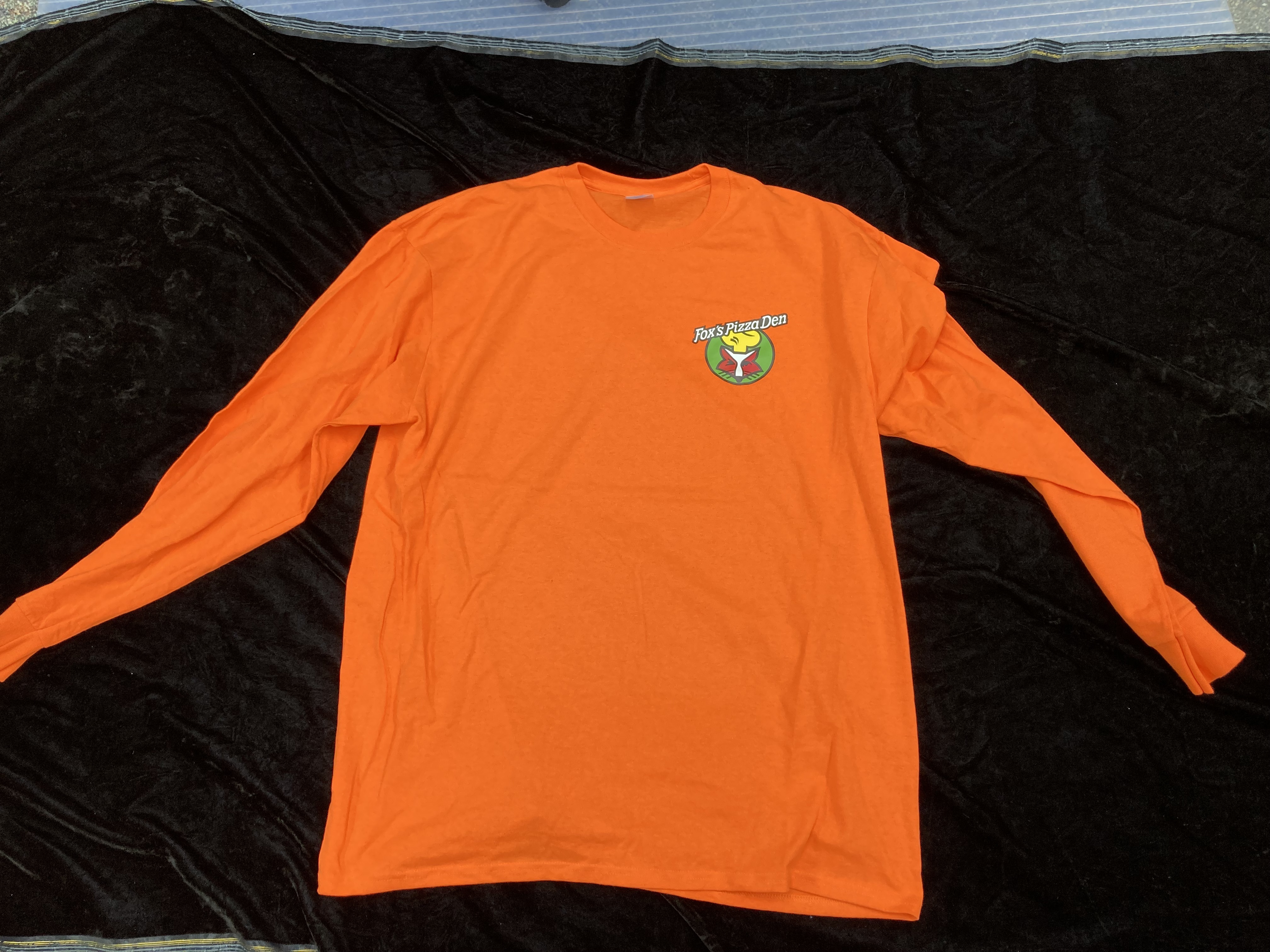 SALE Fox's Logo - 2XL Orange Long Sleeve