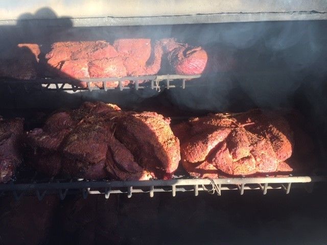 2- 6 lb. Briskets smoked by Troy Evans 