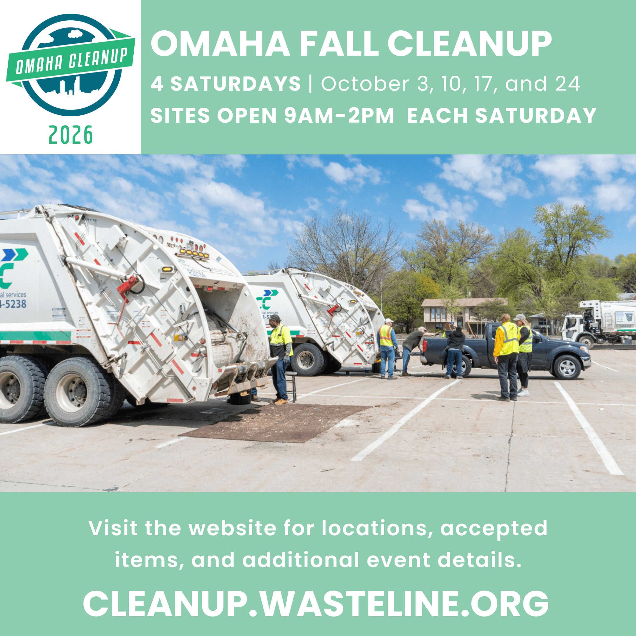 All 2026 Omaha Fall Cleanup Dates pt. 2