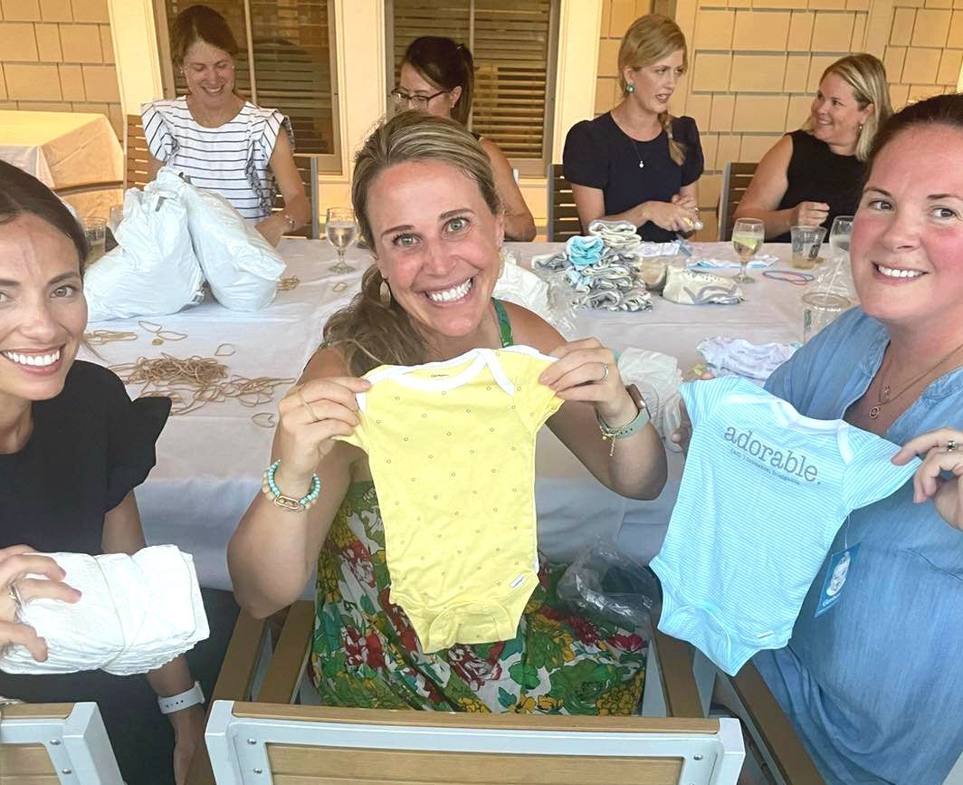 Woman with a large amount of bags