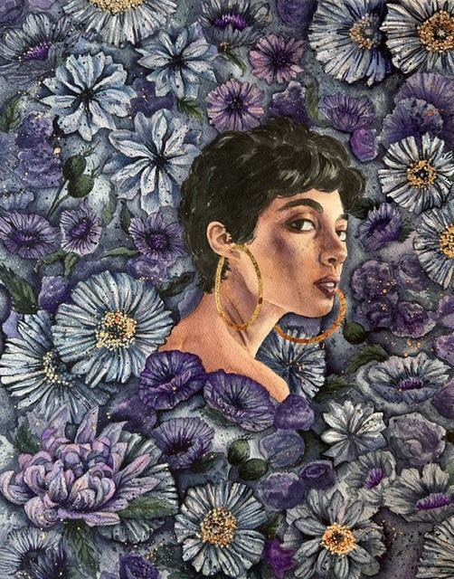 Indigo Blooms - Lori Orlowski