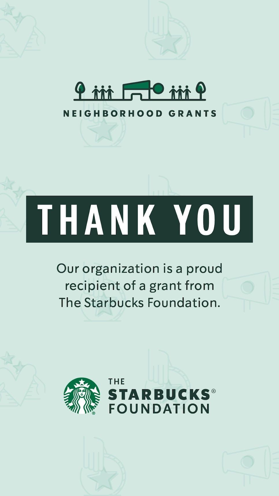 RISE Receives $1,000 Grant from The Starbucks Foundation