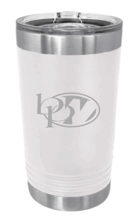 White 16 oz. Polar Camel Pint with Slider Lid