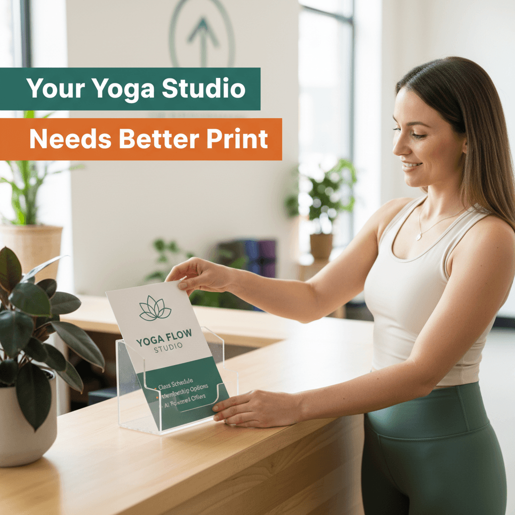 Print Marketing Essentials Every Yoga Studio Needs